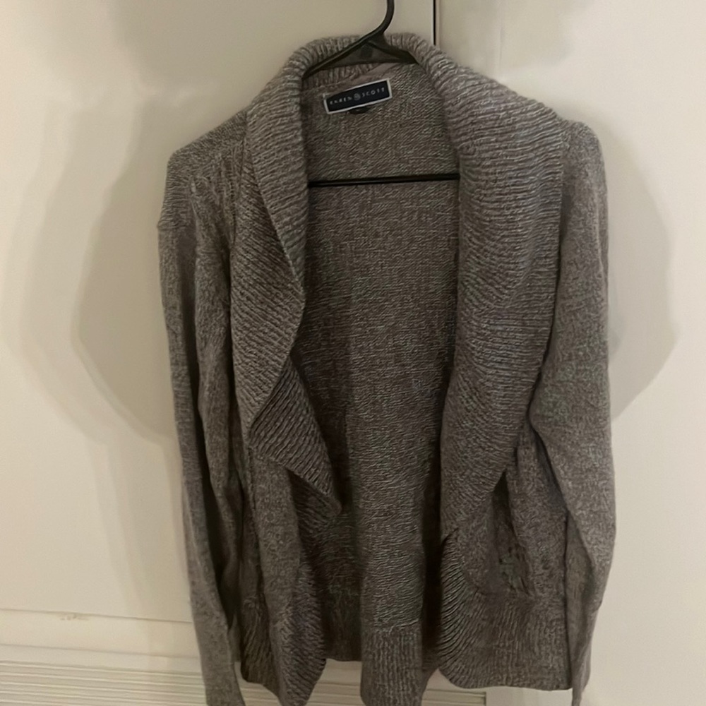 Karen Scott Cardigan- Size XL - Tan - Like new
